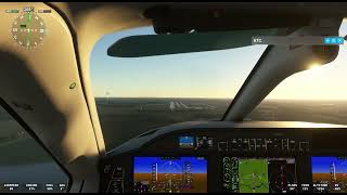 Daher TBM 930  IFR ILS LOC 1 Ldg at GRR Grand Rapids MI [upl. by Haskins448]