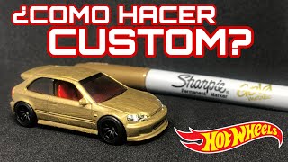 Como hacer Hot Wheels Custom con Sharpie  nuestro propio STH [upl. by Yenroc655]