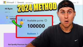 Microsoft Rewards Points 100K HACK 2024 🔥 Free Microsoft Reward Points Hack 2024 [upl. by Ollehcram739]