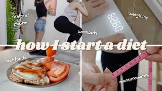 Diet vlog  how to start a diet what I do to lose weight 00 [upl. by Aekal]