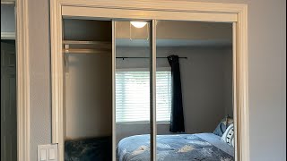 Mirrored Sliding Closet Doors REVIEW [upl. by Phio14]