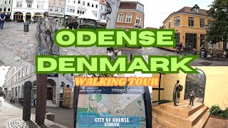 WALKING TOUR ODENSE CITY CENTER  DENMARK [upl. by Ezar]