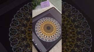 mandala procreate procreateart digitalart fyp mandalaart calligraphy [upl. by Younglove161]