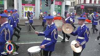 Whiterock Flute Band  ABOD Remembrance Parade 121122 [upl. by Raddie]