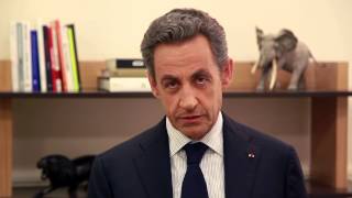 Nicolas Sarkozy à ses soutiens sur Internet  quotDonnez moi votre force le 29 novembrequot [upl. by Aieken599]