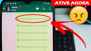 Como ver mensagem APAGADA PARA TODOS no WhatsApp [upl. by Junette]