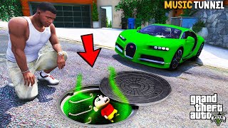 Shinchan Went Inside The Secret Sewer Under Franklin House In GTA 5  Paradox FTW [upl. by Zehcnas]