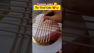 Yummy cake 😋  How to do cake decoration  shorts youtubeshorts cake kaathumelamusicvideo [upl. by Deana]