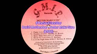 David McClendon ‎ Better Make Sure 1988 TheSoulTrexStar [upl. by Bekaj728]