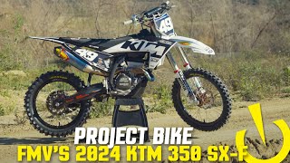 2024 KTM 350 SXF Project Bike  Suspension ECU Chassis and More [upl. by Ahrens]