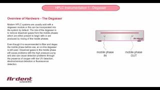 HPLC Instrumentation 1  Degasser Overview [upl. by Adok]