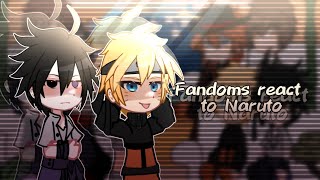 Fandoms react to each other  Naruto  14  lixqr0 [upl. by Aiduan]