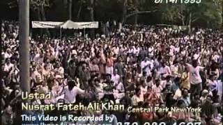 YouTube  Nusrat Fateh Ali Khan in Central Park New Yorkflv [upl. by Columbine]