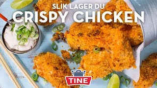 Sprøstekt kylling med chilimarinade🍗 Ingen frityr kun stekeovn  TINE Kjøkken [upl. by Enitsirhk]