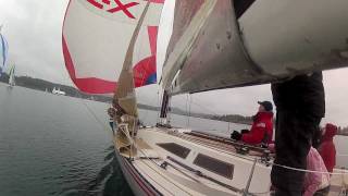 wet and close sailboat racing [upl. by Arbuckle]