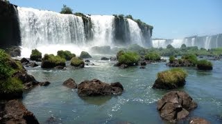 Iguazú Waterfalls in Argentina and Brazil  Iguacu Falls Wasserfälle [upl. by Airyk]