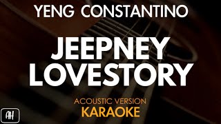 Yeng Constantino  Jeepney Lovestory KaraokeAcoustic Version [upl. by Drofwarc]