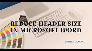 How to reduce header size in word [upl. by Fishman728]