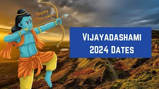 Vijayadashami 2024 Dussehra date and Puja time  When is Vijayadashami 2024 Date [upl. by Konikow]