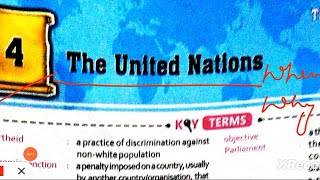 ICSE class 8 civics chapter 4 The United Nations [upl. by Idyh603]