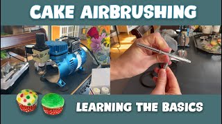 Learning to Airbrush Cake  Andrews Art Duchy [upl. by Rosella]