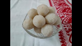 Narikolor Laru  Narkel Naru  Nariyal Laddu  Coconut Laddu [upl. by Tengler]