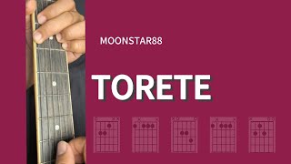 MOONSTAR88  TORETE  GUITAR TUTORIAL [upl. by Liba449]