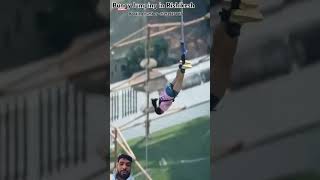 1 minut zipline rishikeshrafting adventure rishikeshtravelguide swing rishikeshdairies Sonu [upl. by Gundry]