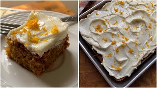 ‏Carrot cake traybake orange flavour  صينية كيك الجزر بنكهة البرتقال [upl. by Acired]