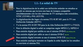 SEÑAL DE VIDEO Segundo Capítulo Parte1 DIFUSIÓN DIGITAL DVBTH [upl. by Voorhis]