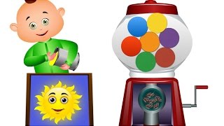 Five Little Babies Playing With Ball Machine  Learning Colors For Kids  JamJammies Nursery Rhymes [upl. by Ahcsat]