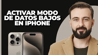 Cómo ACTIVAR el Modo de Bajo Consumo de Datos en iPhone iOS 17 [upl. by Elisabeth]