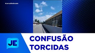 Cenas de violência e vandalismo foram registradas horas antes do clássico Sergipe e Confiança  JE [upl. by Auerbach]