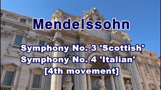 Mendelssohn Symphony Scottish  Italian 4th mov  Berlin Phil Cond Herbert Von Karajan [upl. by Onairot388]