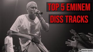 Top 5  Best Eminem Diss Tracks of All Time [upl. by Nlycaj]