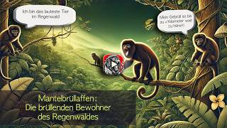 Mantelbrüllaffen Die brüllenden Bewohner des Regenwaldes Im Rampenlicht der Wilden Wunder [upl. by Etz]