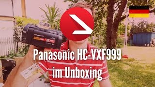 Panasonic HCVXF999 im Unboxing 4K UHD [upl. by Accever915]