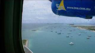 Seaplane from Malé to Vilu Reef Maldives [upl. by Rothmuller704]