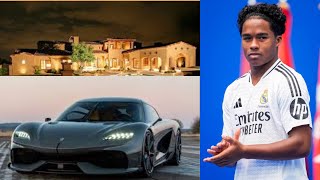 Endrick Felipe 2024 Lifestyle Net Worth Mansion and Girlfriend  Real Madrid Wonderkid [upl. by Kcirdet]