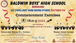 BALDWIN BOYS HIGH SCHOOL  COMMENCEMENT EXERCISES 2024  LIVE [upl. by Landing]