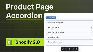 How to Add an Accordion to a Shopify Theme [upl. by Livesay]