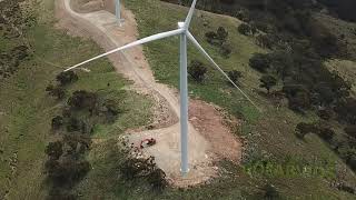 9 Turbines done at Hillend RD Crudine Ridge Wind Farm [upl. by Christi]