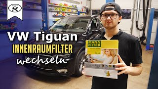 VW Tiguan II Innenraumfilter wechseln  VW Tiguan changing the cabin filter  VitjaWolf  Tutorial [upl. by Silvie]