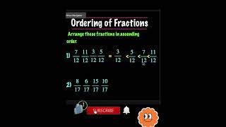 YOU CAN ORDER FRACTIONS FASTER 💯 🤩 ❤️Part 2 solvemathsinseconds trending [upl. by Htabazile]