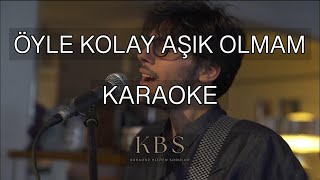 Can Ozan feat Damla Eker  Öyle Kolay Aşık Olmam  Kaliteli Karaoke [upl. by Ttik]