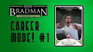 Don Bradman 14 Career Mode Bowler Episode 1 [upl. by Oliric413]