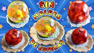 SIN MOLDES especiales Esferas de gelatina [upl. by Richey]