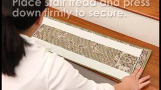 DIY How To Install Carpet Stair Treads from Natural Area Rugs [upl. by Onibas]