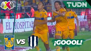 ¡SIN PIEDAD Mayor pega primero  Tigres 10 Rayadas  Liga Mx Femenil AP2022 Semis  TUDN [upl. by Harrad]