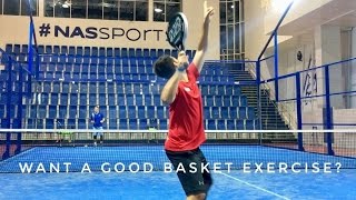 3 Ball Basket Exercise for Padel [upl. by Lletnahs]